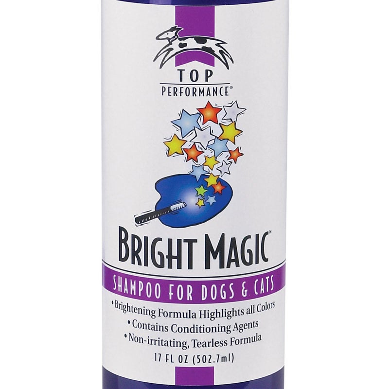 Top Performance Bright Magic Dog Shampoo and Cat Shampoo â€“ Safe Formula for Bathing Puppies and Kittens in 17 Oz. Bottle - Image 2